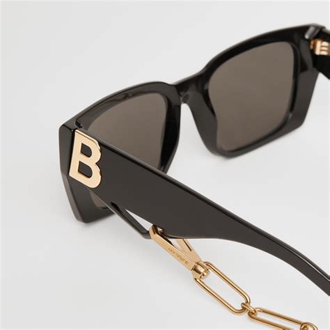 burberry black frame sunglasses stripes on side|burberry sunglasses women polar black.